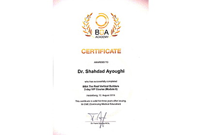 BBA Acadamy Certificate